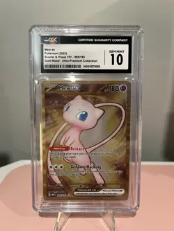 Mew ex (Metal Card) 205/165 Pokemon Scarlet & Violet 151 - CGC Gem Mint 10 - Image 1