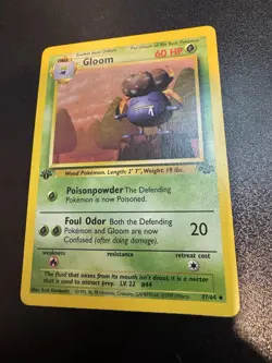 Pokemon Gloom 1st Edition Uncommon 37/64 Jungle Card NM - Image 1