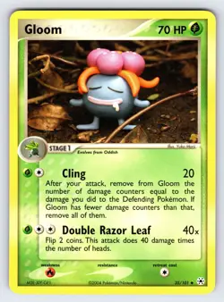 Gloom 35/101 2004 EX Hidden Legends Pokemon Card Yuka Morii Uncommon - Nm/Vlp - Image 1