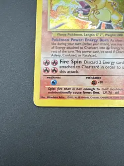 Pokemon TCG Charizard Base Set 2 Holo Unlimited Rare Card 4/130 - Image 5