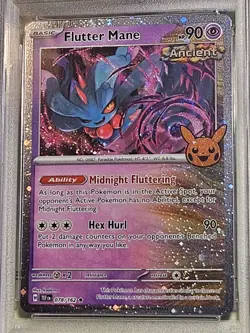 PSA 9 Mint Flutter Mane Graded Pokemon Card #078 Trick or Trade 2024 - Image 3