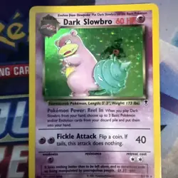 Pokemon TCG Dark Slowbro Holo Rare Card 8/110 Legendary Collection 2002 - Image 1