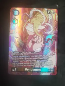 BT24-040 Venusmon Alternate Art Time Stranger Digimon Card Game - Image 1