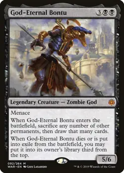 MTG God-Eternal Bontu - 92 / English / Moderately Played - Image 1