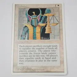 Magic the Gathering ~ MTG ~ 1x Balance ~ Fourth Edition ~ 4Ed ~ LP - Image 1