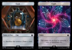 4x Copy/Clue Token, Doctor Who Token, MTG Token, Magic Token - Image 1