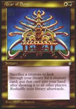 Moderatly Played, English - 1 x MTG Altar of Bone Ice Age - Image 1