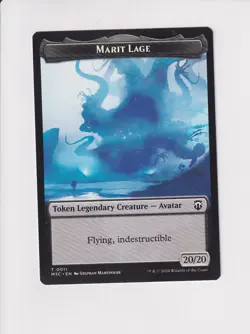MAGIC COMMANDER MODERN HORIZONS 3 DOUBLE TOKEN MARIT LAGE / SAND WARRIOR (X) - Image 1
