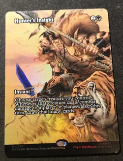 Hunter's Insight - Foil - Borderless - Eternal Legal - MAR - EN - NM - 0035 - Image 1
