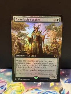 Formidable Speaker (Extended Art) Lorwyn Eclipsed Foil Near Mint - Image 1