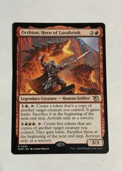 MTG Orthion, Hero of Lavabrink #334 NM March of the Machine MOM - Image 1
