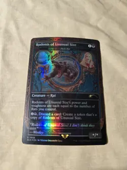 MTG Rodents of Unusual Size/Pack Rat Secret Lair Foil - Image 1