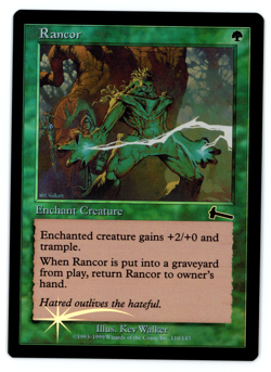 Rancor -- MTG (NM Quality FOIL) - Urza's Legacy - See pics/scans! - Image 1