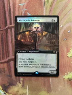 MTG Metropolis Reformer Foil Extended Art March of the Machine NM - Image 1