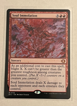 MTG Soul Immolation - Lorwyn Eclipsed #156 - Image 1