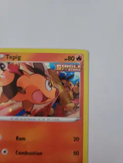 Pokemon TCG Tepig Sword & Shield Battle Styles 023/163 Promo Cosmos Holo Rare NM - Image 3