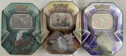 Pokemon TCG Triple Whammy Tins - All 3 Variants - Image 1