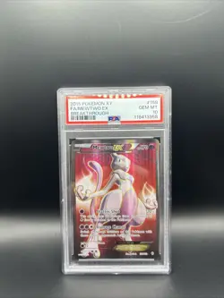 2015 POKEMON XY BREAKTHROUGH #158 FULL ART/MEWTWO EX PSA 10 - Image 1