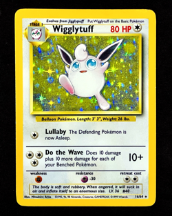 1999 Pokemon WIGGLYTUFF Jungle Set NO SYMBOL Misprint INK ERROR Holo Bleed 16/64 - Image 2