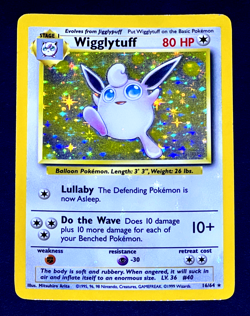 1999 Pokemon WIGGLYTUFF Jungle Set NO SYMBOL Misprint INK ERROR Holo Bleed 16/64 - Image 4