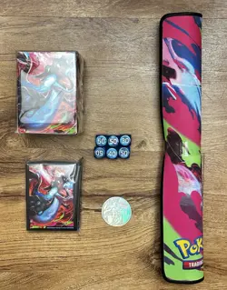 Pokemon Phantasmal Flames Mega Charizard UPC Accs (Play Mat, Coin, Sleeves, Etc) - Image 1