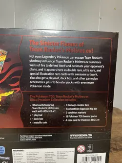 Pokemon TCG: Team Rocket’s Moltres EX Ultra Premium Collection - SEALED/IN HAND - Image 5