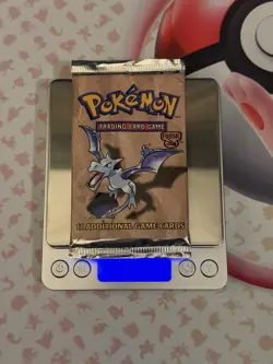 WOTC Pokemon Fossil Booster Pack Aerodactyl Sealed 20.93g Potentially Heavy - Image 1
