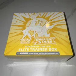 Pokemon Sword & Shield Brilliant Stars Pokemon Center Elite Trainer Box MINT 820650850066 - Image 1