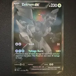 Pokemon Zekrom ex 172/086 - SV: Black Bolt - Full Art Holo - Near Mint - Image 1