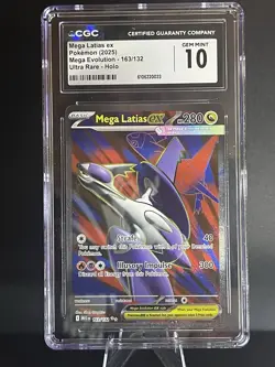 Pokemon TCG Mega Latias EX - Mega Evolution 163/132 Ultra Rare CGC Gem Mint 10 - Image 1