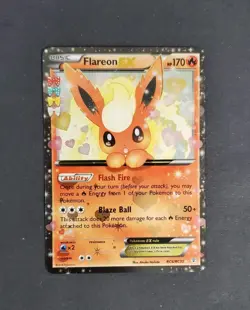 Pokemon TCG Flareon EX RC6-32 Generations Radiant Collection LP Eevvee Jolteon - Image 1