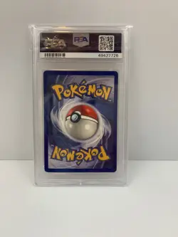 1999 Pokemon 1st Edition Base Red Cheeks Pikachu PSA 8 RARE REVERSE STAMP ERROR - Image 5