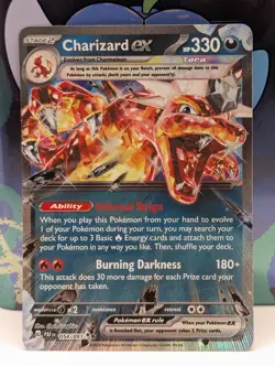 Pokemon TCG - Paldean Fates Charizard Ex Double Rare Holo 54/91 - NM - Image 1