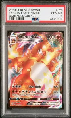 Charizard VMAX 2020 Pokemon SWSH Darkness Ablaze #020/189 PSA 10 - [BLISS] - Image 1