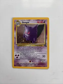 Pokemon TCG Gengar 5/62 Fossil Holo Lightly Played - Image 1