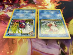 Goldeen 53/64 & Seaking 46/64 VINTAGE 1st Edition Jungle WoTC 1999 Pokemon TCG - Image 3