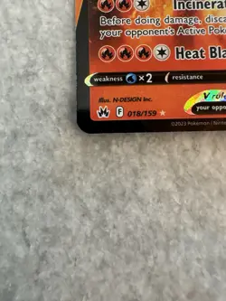 Pokemon TCG Charizard V Crown Zenith 018/159 Holo Ultra Rare - NM NEAR MINT - Image 2