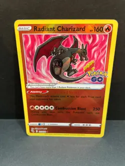 Radiant Charizard - 011/078 Pokemon GO Shiny Holo Rare Pokemon - NM/MINT - Image 1