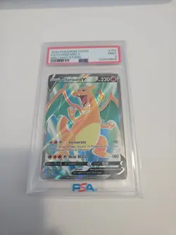 Pokemon Charizard v Full Art Rare Mint Condition PSA 9 Brilliant Stars 153/172 - Image 1