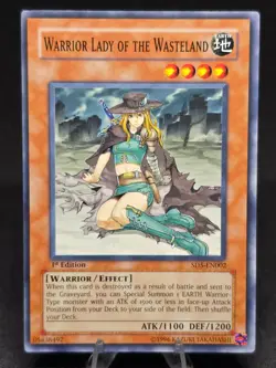 Yu-Gi-Oh! Warrior Lady of the Wasteland SD5-EN002 Warrior's Triumph 1st Edition - Image 1