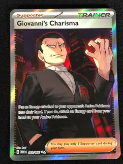 Pokemon Giovanni's Charisma 197/165 Ultra Rare Holo (NM) - Image 1