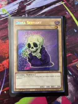Skull Servant Blmm-en002 YuGiOh! Chibi Secret Rare 1st Ed - Image 1