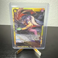 One Piece Crocodile OP14-120 SEC Gold Foil The Azure Sea’s Seven - Image 1