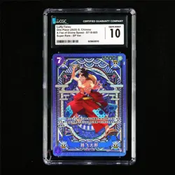 CGC 10 GEM MINT 2025 One Piece CHN Luffy-Tarou ST18-005 SR - Image 2