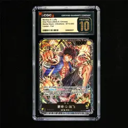 CGC 10 PRISTINE 2023 One Piece CHN Monkey D. Luffy ST13-003 L - Image 1