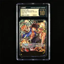 CGC 10 PRISTINE 2023 One Piece CHN Monkey D. Luffy ST13-003 L - Image 2