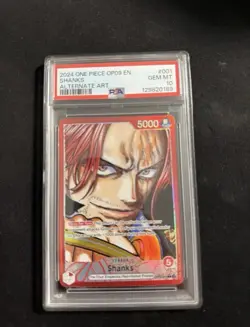 Shanks Leader OP09-001 Alt Art PSA 10 - One Piece Emperors in the New World EN - Image 1