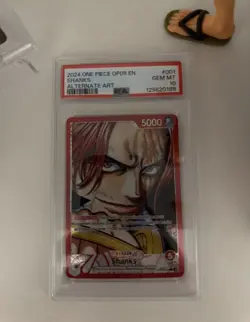 Shanks Leader OP09-001 Alt Art PSA 10 - One Piece Emperors in the New World EN - Image 2