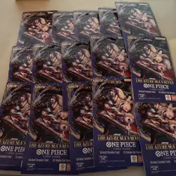15 packs of One Piece TCG: The Azure Sea's Seven Sleeved Booster OP-14 English. - Image 1