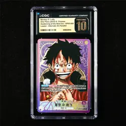 CGC 10 PRISTINE 2023 One Piece CHN Monkey D. Luffy OP05-060 L (Alt Art Parallel) - Image 1